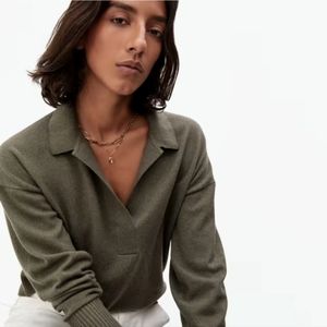 Everlane Cashmere Polo Sweater M